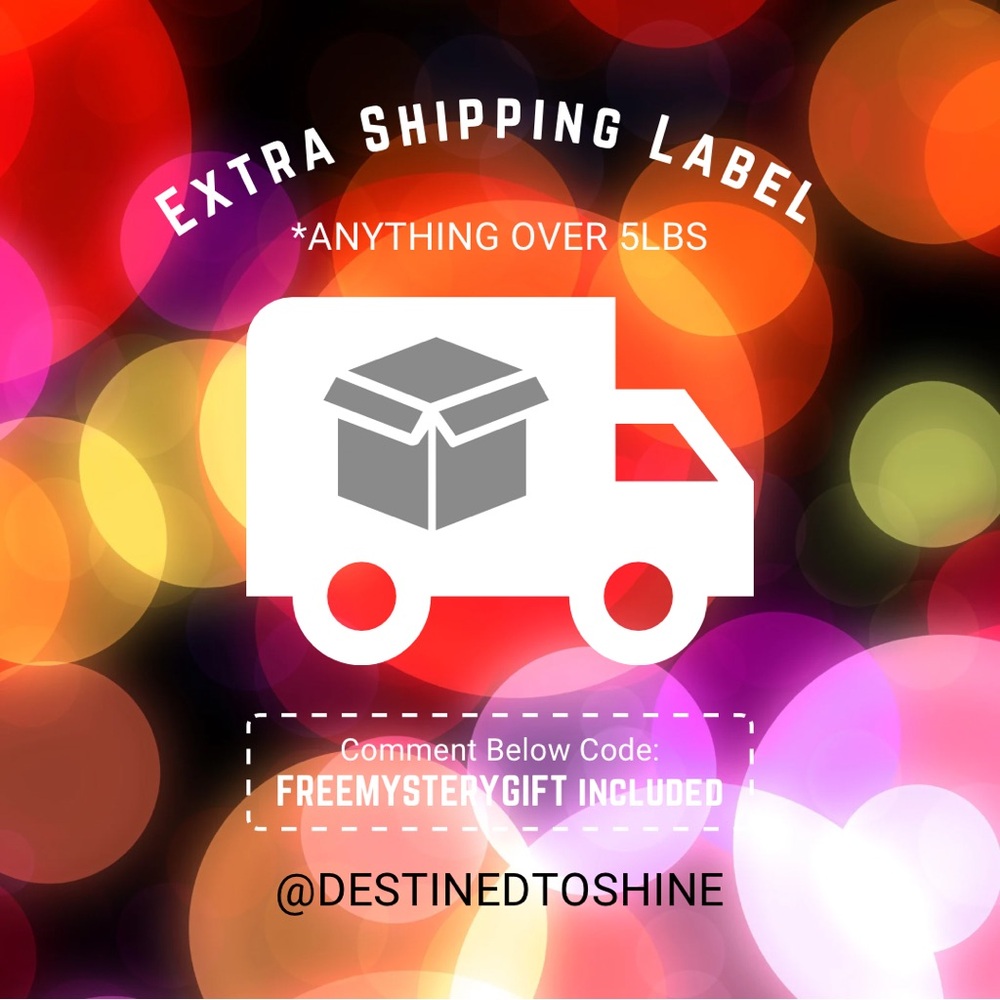 Extra Shipping Label & Mystery Gift Included 🎁